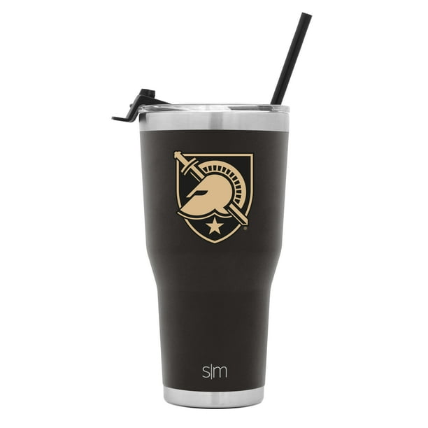 Simple Modern College 30oz Cruiser Tumbler with Straw & Closing Lid - Army Golden Knights - 18/8 Stainless Steel Vacuum Insulated NCAA University Cup Mug