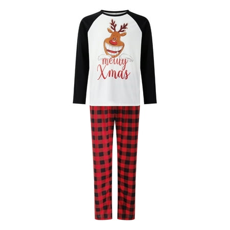 Sedceaty Family Christmas Pajamas Matching Set Cartoon Print Long-Sleeve Tops with Plaid Pants Sleepwear for Adult Kid Baby
Sedceaty Family Christmas Pajamas Matching Set Cartoon Print Long-Sleeve Tops with Plaid Pants Sleepwear for Adult Kid Baby