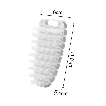 SANWOOD Vegetable Scrubber Easy to Store Non-slip Useful Tail Hole Design Vegetable Scrubber
