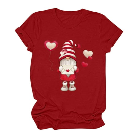 Corset Top Maternity Shirts Women s Short Sleeve Valentine s Day Printed Casual Top Pullover T-shirt Womens Tank Tops Black Crop Top Clearance Red L
Corset Top Maternity Shirts Women s Short Sleeve Valentine s Day Printed Casual Top Pullover T-shirt Womens Tank Tops Black Crop Top Clearance Red L