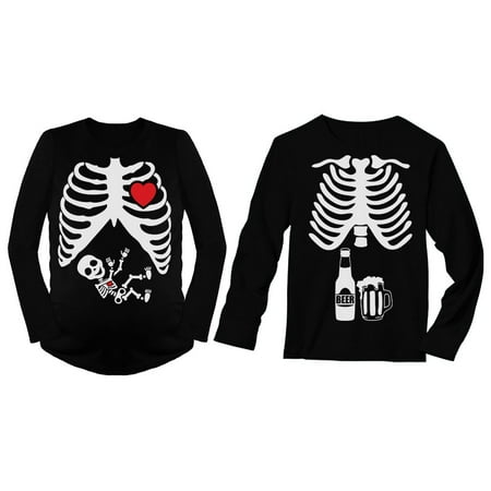 Halloween Skeleton Maternity Shirt Baby X-Ray Matching Couples Set Beer Long Tee Men Black Large / Women Black Large
Halloween Skeleton Maternity Shirt Baby X-Ray Matching Couples Set Beer Long Tee Men Black Large / Women Black Large
