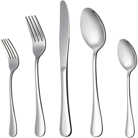 Silverware Flatware Stainless Steel Cutlery Eating Utensils Mirror Finished Dishwasher Safe
Silverware Flatware Stainless Steel Cutlery Eating Utensils Mirror Finished Dishwasher Safe