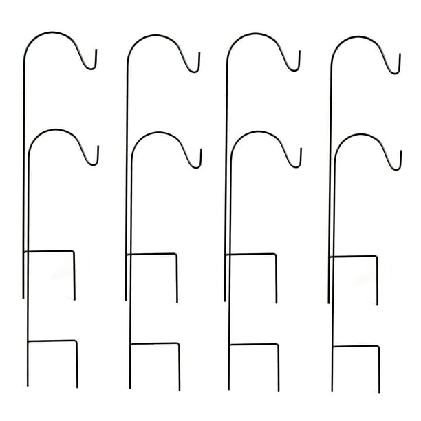 Best Choice Products 35in Set Of 8 Shepherd's Hooks Stakes for Garden Decor, Bird Feeders, Lights, Planters - Black