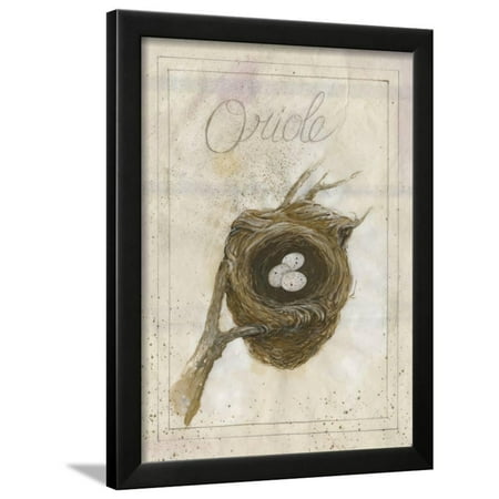 Nest - Oriole Framed Print Wall Art By Elissa Della-piana