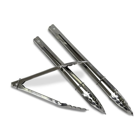 Kitchen Winners Set of 3 Stainless Steel Clam Shell Food Service Tongs with Sliding Rings. (9 - 11 - 13 )
Kitchen Winners Set of 3 Stainless Steel Clam Shell Food Service Tongs with Sliding Rings. (9 - 11 - 13 )