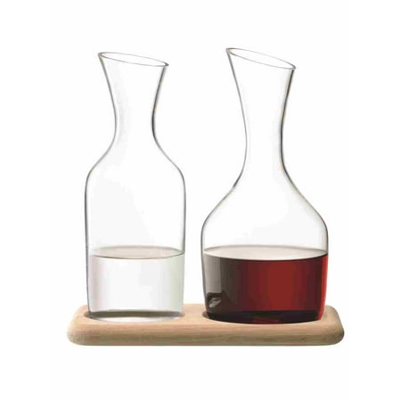 Wine Water & Wine Carafe St & Oak 1.2L/1.4L Clr