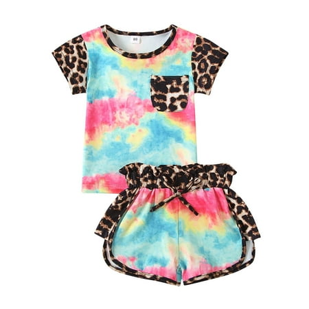 Fesfesfes Toddler Girls Clothes Set Colorful Short Sleeve Shirt Short Pants Summer Outfit
Fesfesfes Toddler Girls Clothes Set Colorful Short Sleeve Shirt Short Pants Summer Outfit