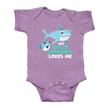 Inktastic My Great Grandma Loves Me with Cute Sharks Gift Baby Boy or Baby Girl Bodysuit
Inktastic My Great Grandma Loves Me with Cute Sharks Gift Baby Boy or Baby Girl Bodysuit