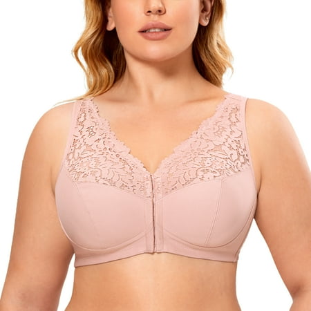 DELIMIRA Women s Front Closure Bras Unlined Full Coverage Lace Plus Size Wirefree
DELIMIRA Women s Front Closure Bras Unlined Full Coverage Lace Plus Size Wirefree