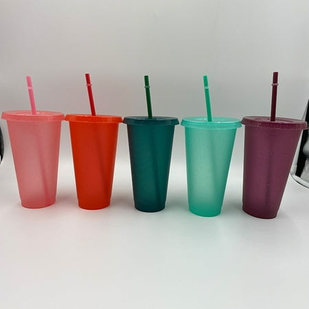 Clinaoy 400/500ml Straw Drinking Cup Large-capacity Wide Mouth Lid Plastic Flash Powder Shiny Water Bottle for School
Clinaoy 400/500ml Straw Drinking Cup Large-capacity Wide Mouth Lid Plastic Flash Powder Shiny Water Bottle for School