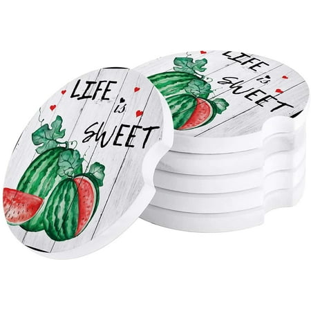 ZHANZZK Summer Watercolor Watermelon Fruits Wooden Grain Set of 4 Car Coaster for Drinks Absorbent Ceramic Stone Coasters Cup Mat with Cork Base for Home Kitchen Room Coffee Table Bar Decor
ZHANZZK Summer Watercolor Watermelon Fruits Wooden Grain Set of 4 Car Coaster for Drinks Absorbent Ceramic Stone Coasters Cup Mat with Cork Base for Home Kitchen Room Coffee Table Bar Decor