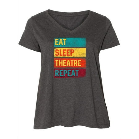 Inktastic Eat Sleep Theatre Repeat Drama Gift for Actor Women s Plus Size V-Neck
Inktastic Eat Sleep Theatre Repeat Drama Gift for Actor Women s Plus Size V-Neck