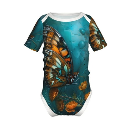 Junzan Elegant Butterfly And Flowers Print Short-Sleeve Baby Climbing Clothes Bodysuits for Infant One-Piece for Baby Boys & Girls Baby Clothes Baby Romper with Snap Closure-12 Months
Junzan Elegant Butterfly And Flowers Print Short-Sleeve Baby Climbing Clothes Bodysuits for Infant One-Piece for Baby Boys & Girls Baby Clothes Baby Romper with Snap Closure-12 Months