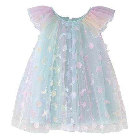 ZRBYWB Toddler Girls Dresses Sleeveless Rainbow Star Sequin Tulle Ruffles Princess Dress Dance Party Dresses Clothes Summer Girl Clothes
ZRBYWB Toddler Girls Dresses Sleeveless Rainbow Star Sequin Tulle Ruffles Princess Dress Dance Party Dresses Clothes Summer Girl Clothes