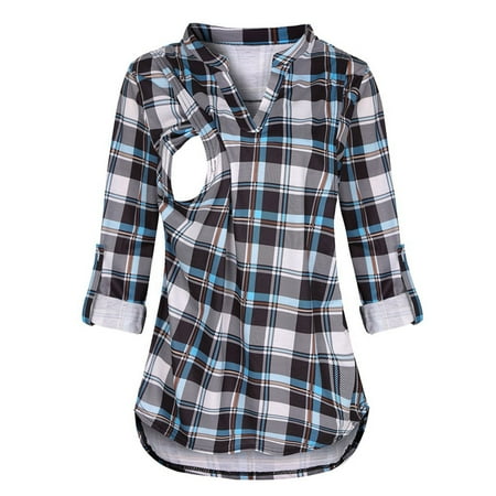 Qufokar Maternity Leggings Plus Size Trendy Maternity Clothes Womens Maternity Long Sleeve Plaid Printed Nursingg Shirts Blouse for feeding V Neck Top
Qufokar Maternity Leggings Plus Size Trendy Maternity Clothes Womens Maternity Long Sleeve Plaid Printed Nursingg Shirts Blouse for feeding V Neck Top