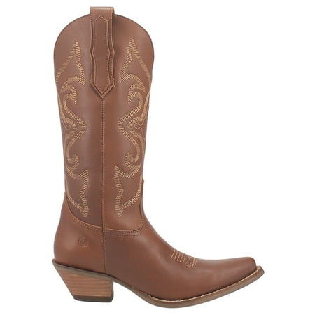 Dingo Womens Out West Snip Toe Casual Boots Knee High Mid Heel 2-3