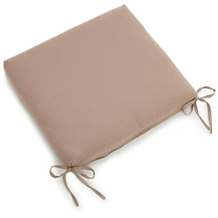 Blazing Needles 20-inch by 19-inch Twill Chair Cushion Toffee
