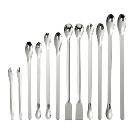 NUOLUX 12PCS Stainless Steel Spoon Spatula/Laboratory Sampling Spoon Mixing Spatula Micro Spatula Scoop
NUOLUX 12PCS Stainless Steel Spoon Spatula/Laboratory Sampling Spoon Mixing Spatula Micro Spatula Scoop
