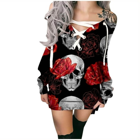 Women s Off The Shoulder Halloween Tunic Tops Plus Size Hollow Lace Up Long Sleeve Blouses for Women Fashion 2022
Women s Off The Shoulder Halloween Tunic Tops Plus Size Hollow Lace Up Long Sleeve Blouses for Women Fashion 2022