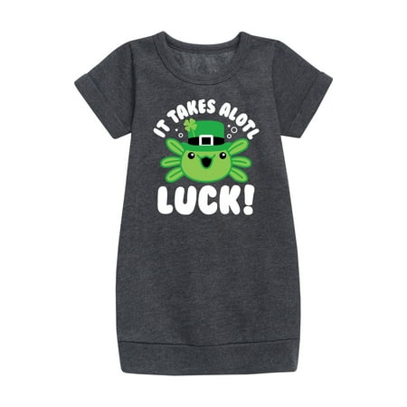 Instant Message - St. Patrick s Day - It Takes Alotl Luck - Axolotl - Toddler And Youth Girls Fleece Dress
Instant Message - St. Patrick s Day - It Takes Alotl Luck - Axolotl - Toddler And Youth Girls Fleece Dress