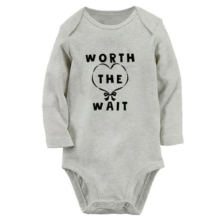 iDzn® Worth The Wait Funny Rompers Newborn Baby Unisex Bodysuits Infant Jumpsuits Toddler Kids Long Sleeve Oufits (Gray 6-12 Months)
iDzn® Worth The Wait Funny Rompers Newborn Baby Unisex Bodysuits Infant Jumpsuits Toddler Kids Long Sleeve Oufits (Gray 6-12 Months)