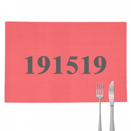 International General Help Number Placemat Pad Kitchen Woven Heat Resistant Cushion Rectangle
International General Help Number Placemat Pad Kitchen Woven Heat Resistant Cushion Rectangle