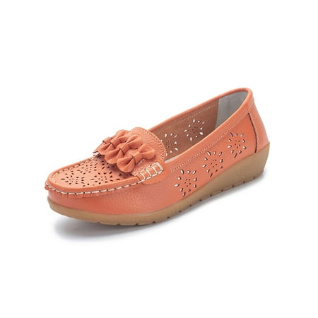 Crocowalk Ladies Flats Slip On Moccasins Comfort Loafers Women Nurse Shoe Walking Breathable Driving Casual Shoes Orange-Hollow out 5
Crocowalk Ladies Flats Slip On Moccasins Comfort Loafers Women Nurse Shoe Walking Breathable Driving Casual Shoes Orange-Hollow out 5