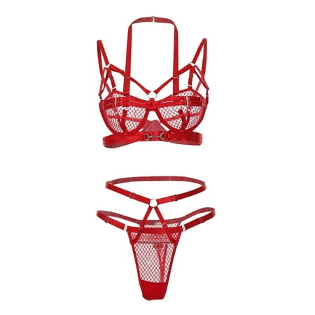 Aayomet Lingerie Set Sexy Mesh Printing Strap Adjustable Fun Underwear Set For Women Red L
Aayomet Lingerie Set Sexy Mesh Printing Strap Adjustable Fun Underwear Set For Women Red L
