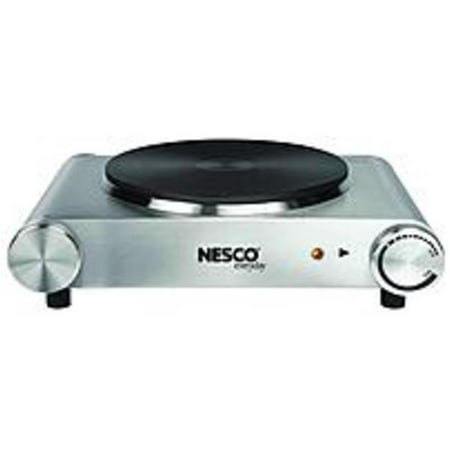Nesco SB-01 1500-Watts Stainless Steel Single Electric Burner - (Refurbished)