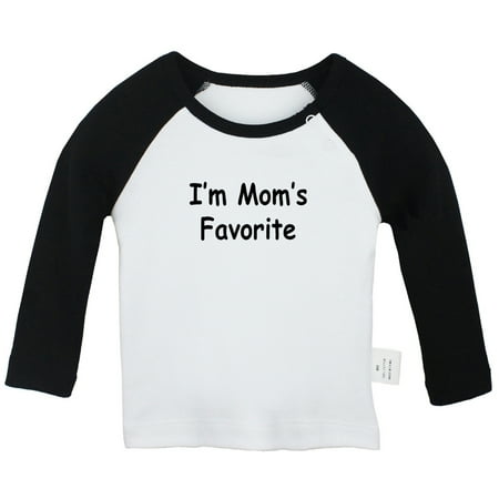 I m Mom s Favorite Funny T shirt For Baby Newborn Babies T-shirts Infant Tops 0-24M Kids Graphic Tees Clothing (Long Black Raglan T-shirt 12-18 Months)
I m Mom s Favorite Funny T shirt For Baby Newborn Babies T-shirts Infant Tops 0-24M Kids Graphic Tees Clothing (Long Black Raglan T-shirt 12-18 Months)