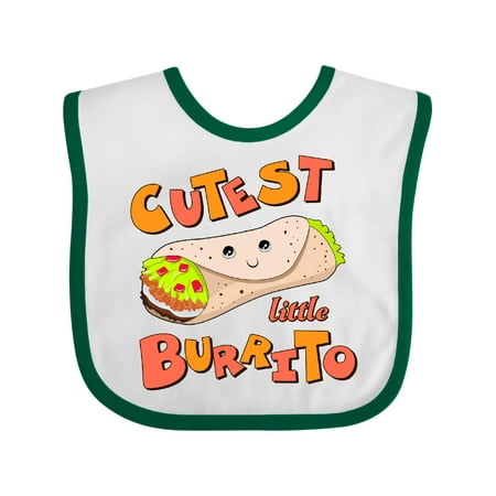 Inktastic Cutest Little Burrito Gift Baby Boy or Baby Girl Bib