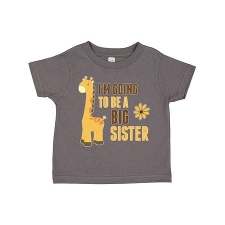 Inktastic I m Going to Be a Big Sister Giraffe Gift Toddler Toddler Girl T-Shirt