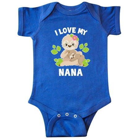 Inktastic Cute Sloth I Love My Nana with Green Leaves Gift Baby Boy or Baby Girl Bodysuit
Inktastic Cute Sloth I Love My Nana with Green Leaves Gift Baby Boy or Baby Girl Bodysuit