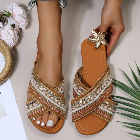 NEGJ Fashion Womens Casual Shoes Breathable Indoor Flat Outdoor Leisure Slippers
NEGJ Fashion Womens Casual Shoes Breathable Indoor Flat Outdoor Leisure Slippers