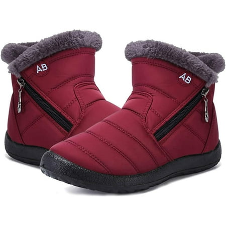 Womens Snow Boots Winter Fur Lined Ankle Boots Ladies Side Zipper Warm Lightweight Booties Outdoor Anti-Slip Girls Walking Boots
Womens Snow Boots Winter Fur Lined Ankle Boots Ladies Side Zipper Warm Lightweight Booties Outdoor Anti-Slip Girls Walking Boots