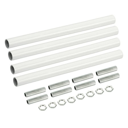 Uxcell M10 Thread 7.87 Coupling Nut with Pipe Hex Nut Threaded Extension Rod Kit White 4 Set 
Uxcell M10 Thread 7.87 Coupling Nut with Pipe Hex Nut Threaded Extension Rod Kit White 4 Set