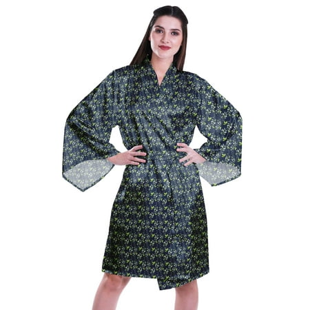 Moomaya Printed Womens Kimono Sleeve Robes Satin Silk Getting Ready Bridal Robe Coverup
Moomaya Printed Womens Kimono Sleeve Robes Satin Silk Getting Ready Bridal Robe Coverup