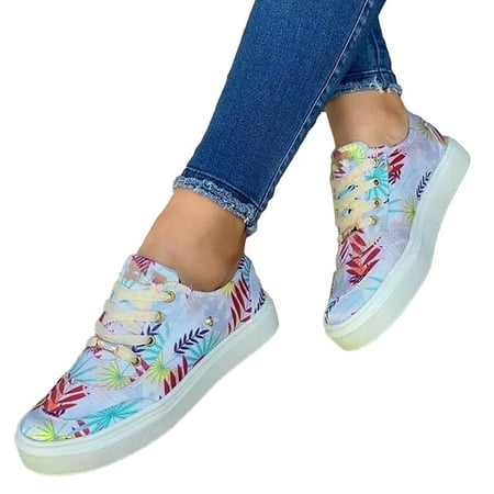 GWAABD Comfortable Shoes for Women Leisure Women s Four Seasons Flowers Print Non Slip Flat Round toe Breathable Lace Up Lazy Shoes
GWAABD Comfortable Shoes for Women Leisure Women s Four Seasons Flowers Print Non Slip Flat Round toe Breathable Lace Up Lazy Shoes