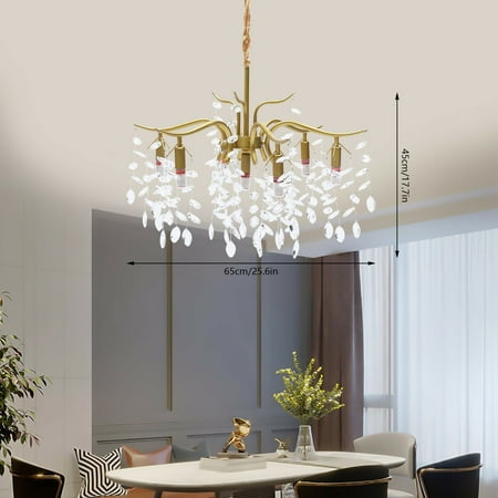 Fichiouy Modern 7-Head Crystal Chandelier Pendant Lamp for Coffee Bedroom Hotel Gold 65cm
Fichiouy Modern 7-Head Crystal Chandelier Pendant Lamp for Coffee Bedroom Hotel Gold 65cm