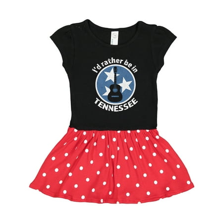 Inktastic I d Rather Be in Tennessee Gift Toddler Girl Dress