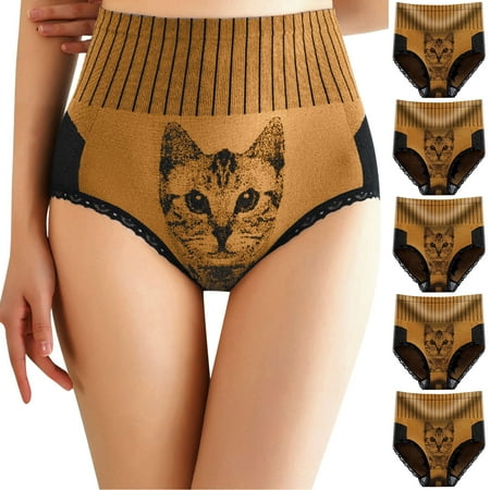 Hunpta Underwear Women 5PCs Women Ladies Sexy Cat Head Printed High Waist Lace Panties Underwear
Hunpta Underwear Women 5PCs Women Ladies Sexy Cat Head Printed High Waist Lace Panties Underwear