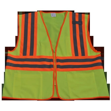 

Petra Roc LV2-CB2-L-XL Safety Vest Ansi Class Ii Lime Solid Contrast Binding 2 Large & Extra Large