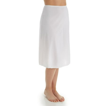 Women s Shadowline 4711628 Flare Half Slip 28 Inch (White S)