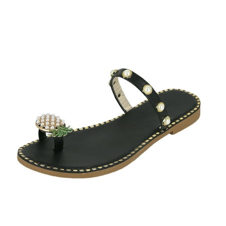 Womens Summer Sandals Ladies Pineapple Sandals Clip Toe Flip Flops Casual Slippers Beach Shoes Summer Open Toe Slide Sandals Comfortable Flats Flip-Flops Casual Platforms Heeled Wedge Sandals A107
Womens Summer Sandals Ladies Pineapple Sandals Clip Toe Flip Flops Casual Slippers Beach Shoes Summer Open Toe Slide Sandals Comfortable Flats Flip-Flops Casual Platforms Heeled Wedge Sandals A107