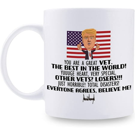 Trump Vet Mug - Trump Veterinarian Gifts - Trump Birthday Xmas Graduation Thank You Gifts for Vet - 11 oz Coffee Mug (Trump Vet Mug)
Trump Vet Mug - Trump Veterinarian Gifts - Trump Birthday Xmas Graduation Thank You Gifts for Vet - 11 oz Coffee Mug (Trump Vet Mug)