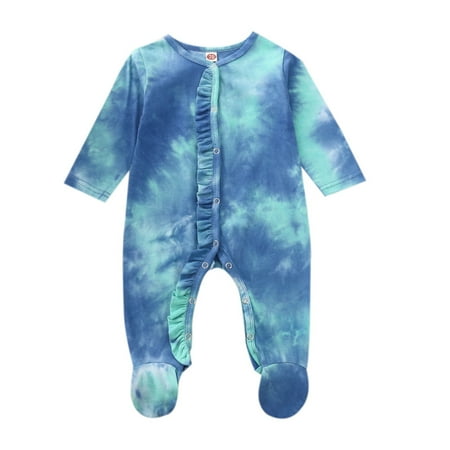 Dadaria Fall Baby Boys Girls Clothes 0-12M Newborn Rainbow Tie ADye Ruffle Romper Jumpsuit Clothes Outfits Blue 60 Toddler
Dadaria Fall Baby Boys Girls Clothes 0-12M Newborn Rainbow Tie ADye Ruffle Romper Jumpsuit Clothes Outfits Blue 60 Toddler