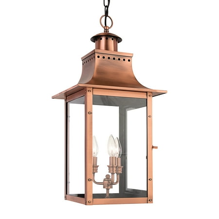 Quoizel Cm1512 Chalmers 3 Light 12 Wide Taper Candle Pendant - Copper