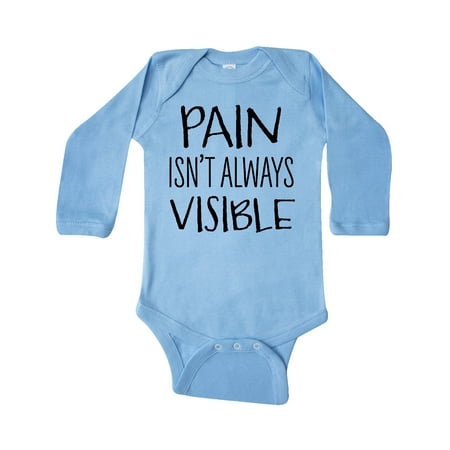 Inktastic Pain Isn t Always Visible Chronic Pain Awareness Gift Baby Boy or Baby Girl Long Sleeve Bodysuit
Inktastic Pain Isn t Always Visible Chronic Pain Awareness Gift Baby Boy or Baby Girl Long Sleeve Bodysuit
