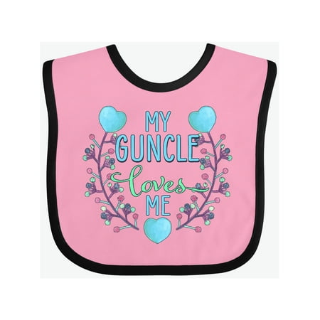 Inktastic My Guncle Loves me- painted flowers and hearts Gift Baby Boy or Baby Girl Bib
Inktastic My Guncle Loves me- painted flowers and hearts Gift Baby Boy or Baby Girl Bib