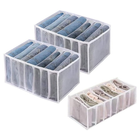 3Pcs Wardrobe Clothes Organizer Mesh Foldable Drawer Organizers for Clothing Washable Organizer for Folded Clothes
3Pcs Wardrobe Clothes Organizer Mesh Foldable Drawer Organizers for Clothing Washable Organizer for Folded Clothes